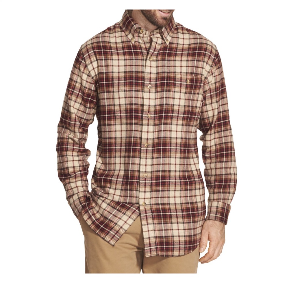 NWT Arrow Big & Tall Saranac Flannel Shirt 3XLT